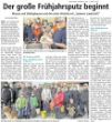 Der große Frühjahrsputz beginnt